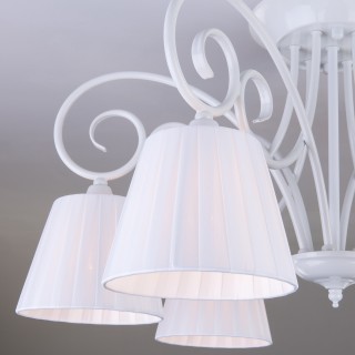 Классическая люстра с абажурами 303/6 белый-foto3