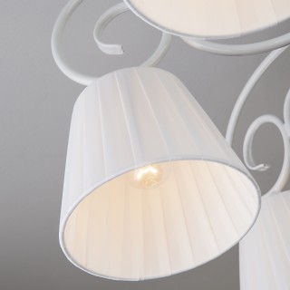 Классическая люстра с абажурами 303/8 белый-foto3