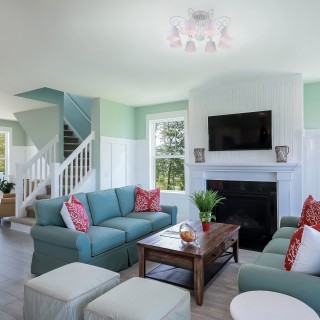 Классическая люстра с абажурами 303/8 белый-foto2