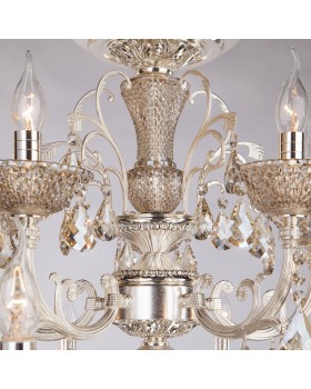 Люстра с хрусталем 278/15 серебро-foto3