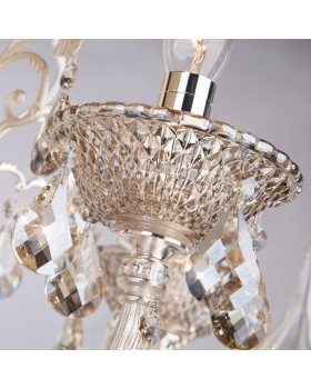 Люстра с хрусталем 278/15 серебро-foto2