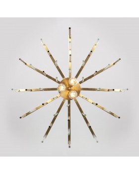 Подвесная люстра Умный дом 356/6 латунь-foto3