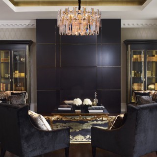 Подвесная люстра с хрусталём 330/6 золото-foto5