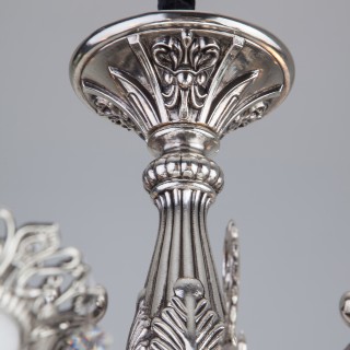 Подвесная люстра с хрусталем 283/10 серебро-foto3