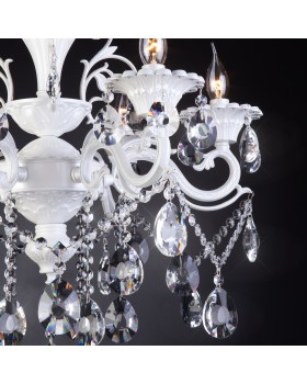 Подвесная люстра с хрусталем 294/6 белый-foto2