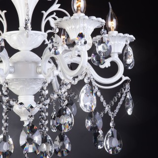 Подвесная люстра с хрусталем 294/6 белый-foto2