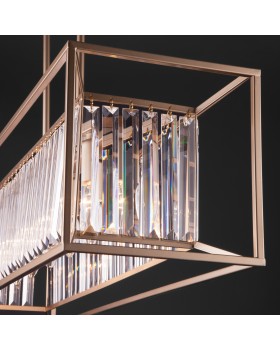 Подвесная люстра с хрусталем 299/6 шампань-foto4