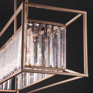 Подвесная люстра с хрусталем 299/6 шампань-foto4