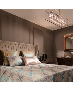 Подвесная люстра с хрусталем 299/6 шампань-foto2