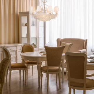 Подвесная люстра 305/15 белый с золотом-foto2