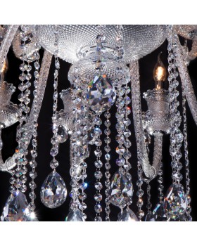 Подвесная люстра с хрусталем 336 хром-foto3