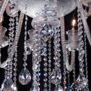 Подвесная люстра с хрусталем 336 хром-foto3