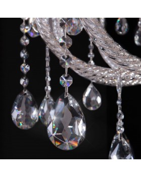 Подвесная люстра с хрусталем 336 хром-foto4