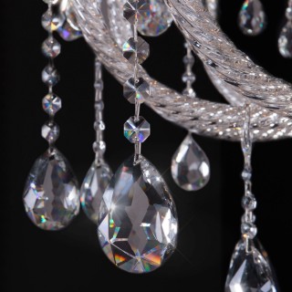 Подвесная люстра с хрусталем 336 хром-foto4