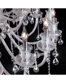 Подвесная люстра с хрусталем 336 хром-foto5