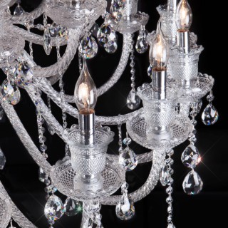 Подвесная люстра с хрусталем 336 хром-foto5