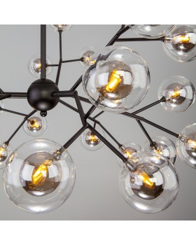 Подвесная люстра с плафонами 545 черный-foto3