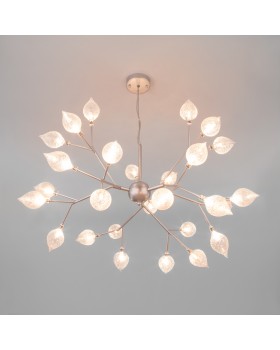 Подвесная люстра с плафонами 546 серебро-foto4