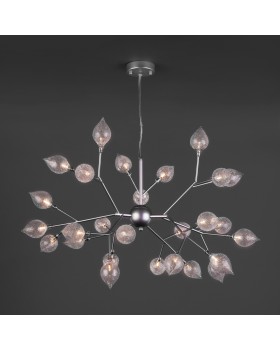 Подвесная люстра с плафонами 546 серебро-foto2