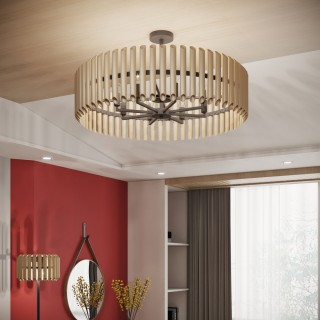 Потолочная люстра 361/8 черный / шампань-foto2