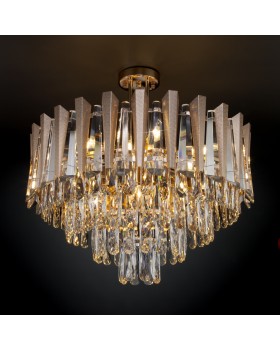 Потолочная люстра с хрусталём 328/9 золото-foto5