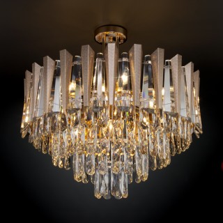Потолочная люстра с хрусталём 328/9 золото-foto5