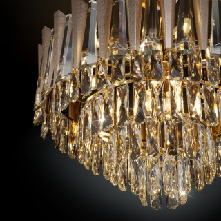 Потолочная люстра с хрусталём 328/9 золото-foto2