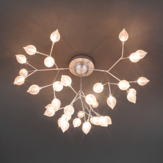 Потолочная люстра серебряного цвета 548 серебро-foto4