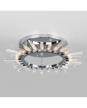 Потолочная люстра со стеклянными плафонами 562 хром-foto3