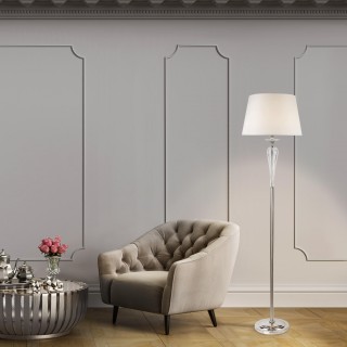 Торшер с абажуром 01105/1 белый-foto2