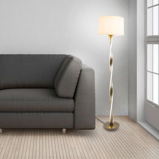 Торшер со светодиодной подсветкой 992 белый / никель-foto2