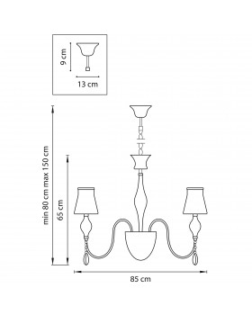 Люстра подвесная Escica Lightstar 806080-foto2