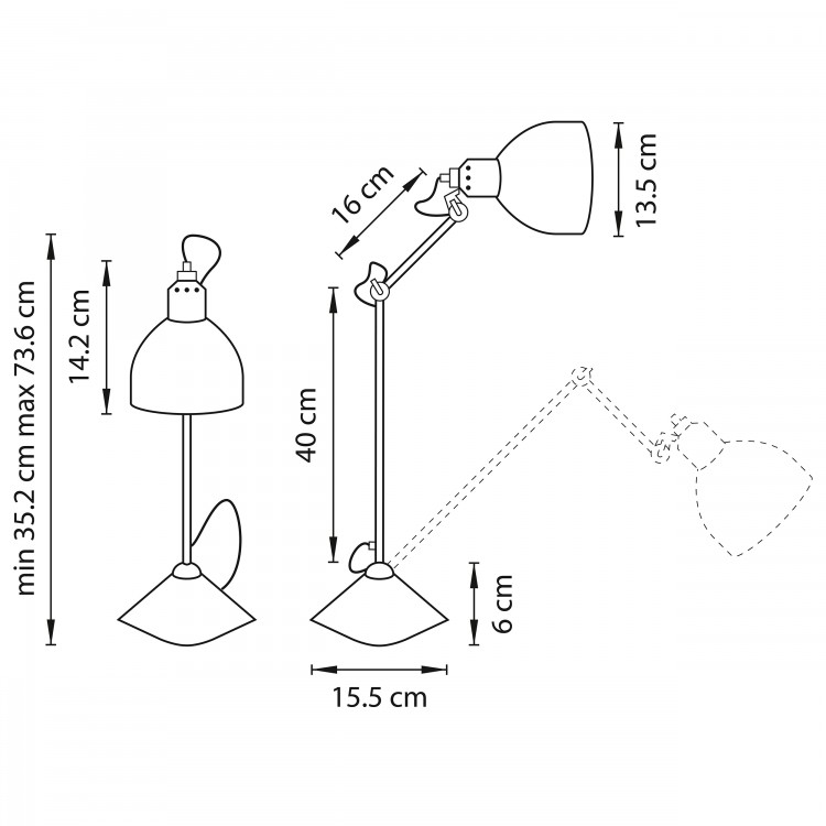 Настольная лампа Loft Lightstar 865914