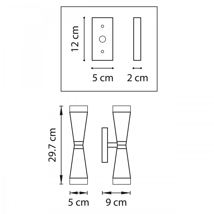 Бра Punto Lightstar 807624