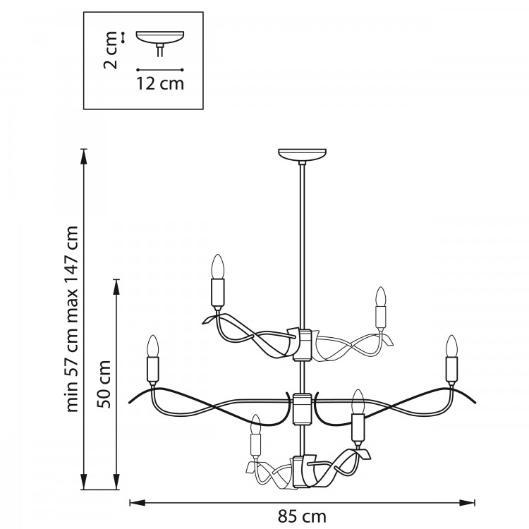 Люстра потолочная Ragno Lightstar 733267