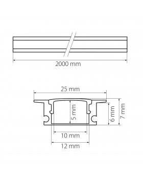 Профиль с прямоугольным рассеивателем Lightstar 409529-foto2