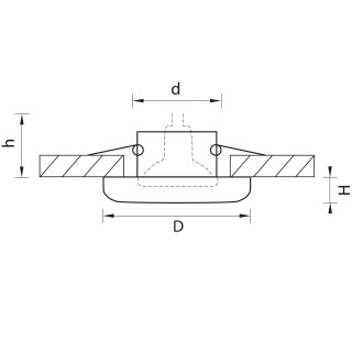 Светильник точечный встраиваемый декоративный под заменяемые галогенные или LED лампы Anello Lightstar 002230-foto2