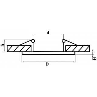 Светильник точечный встраиваемый декоративный под заменяемые галогенные или LED лампы Anello Lightstar 002240-foto2