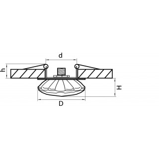 Светильник точечный встраиваемый декоративный под заменяемые галогенные или LED лампы Bomo Lightstar 004512-foto2