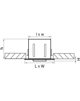 Светильник точечный встраиваемый декоративный под заменяемые галогенные или LED лампы Cardano Lightstar 214027-foto2