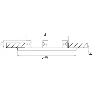 Рамка для точечного светильника Domino Lightstar 214536-foto2