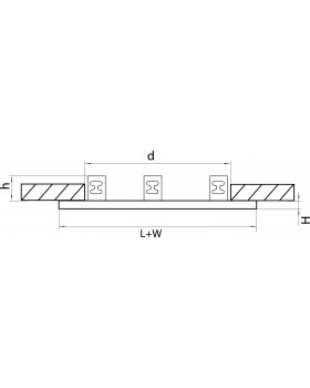 Рамка для точечного светильника Domino Lightstar 214637-foto2