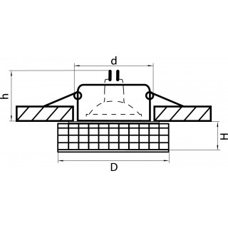 Светильник точечный встраиваемый декоративный под заменяемые галогенные или LED лампы Faceto Lightstar 006350-foto2