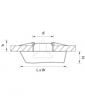Светильник точечный встраиваемый декоративный под заменяемые галогенные или LED лампы Flutto Lightstar 006430-foto2