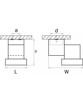 Светильник точечный накладной декоративный под заменяемые галогенные или LED лампы Illumo X1 Lightstar 051026-foto2