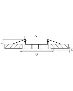 Светильник точечный встраиваемый декоративный под заменяемые галогенные или LED лампы Lega 11 Lightstar 011049-foto2