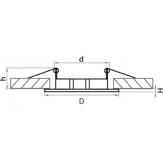 Светильник точечный встраиваемый декоративный под заменяемые галогенные или LED лампы Lega 11 Lightstar 011040-foto2