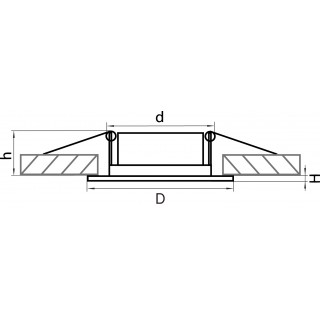 Светильник точечный встраиваемый декоративный под заменяемые галогенные или LED лампы Lega 11 Lightstar 011050-foto2