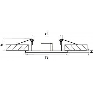 Светильник точечный встраиваемый декоративный под заменяемые галогенные или LED лампы Lega 16 Lightstar 011010-foto2