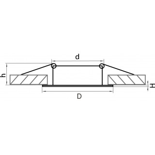 Светильник точечный встраиваемый декоративный под заменяемые галогенные или LED лампы Lega 16 Lightstar 011020-foto2